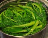 折り菜の煮物~卵巾着添え作り方1写真