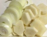 じゃがいもとひき肉のスープ煮作り方1写真