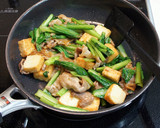 豚肉＊青菜＊厚揚げのオイスター炒め作り方5写真