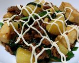 ご飯のお供☆新じゃがと豆腐のひき肉炒め作り方7写真