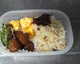 あじの干物の炊き込みご飯作り方4写真