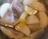 魚(真鯛)と大根の煮付け☆菜の花添え★作り方2写真