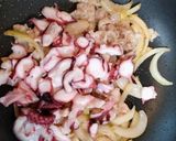 簡単昼食！小松菜蛸豚肉の海の家風焼きそば作り方10写真