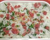 綺麗な色が続く！簡単梅菜飯+大根スープ作り方6写真