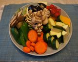 素揚げの夏野菜たち♡麺つゆのお風呂～♨作り方1写真