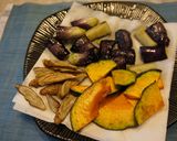 素揚げの夏野菜たち♡麺つゆのお風呂～♨作り方3写真