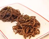 オリーブオイルとハーブで洋風そば作り方3写真