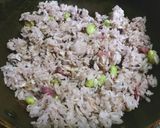 芝漬け雑穀米炒飯~お茶漬け風~作り方3写真