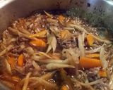 昔懐かしい 牛肉入りきんぴらゴボウ作り方5写真