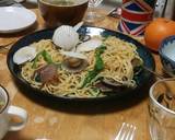 殻付きホタテの稚貝と菜の花のパスタ作り方10写真