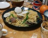 殻付きホタテの稚貝と菜の花のパスタ作り方10写真