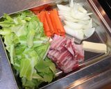 春キャベツのバター醤油焼うどん作り方1写真