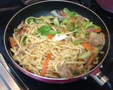 春キャベツのバター醤油焼うどん作り方4写真