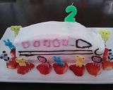新幹線ケーキ作り方17写真
