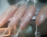 しっとり簡単♪茹でささみ作り方1写真
