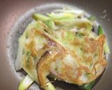 卵なしで☆ネギ焼きin椎茸作り方5写真