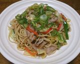 野菜いっぱいスパイシー焼きそば作り方5写真