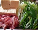 豚薄切りの肉豆腐 フライパンで楽々❗️作り方1写真