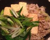 豚薄切りの肉豆腐 フライパンで楽々❗️作り方3写真