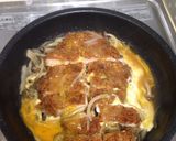 チキンカツの卵とじ作り方3写真