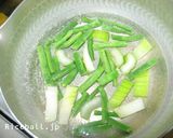 セロリといんげんと鮭缶の煮物作り方2写真