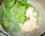 セロリといんげんと鮭缶の煮物作り方3写真