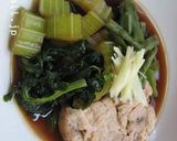 セロリといんげんと鮭缶の煮物作り方5写真