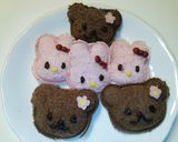 クマさんとウサギさんのランチパックサンド作り方4写真