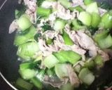 分量簡単♪豚肉とちんげん菜の炒め物作り方4写真
