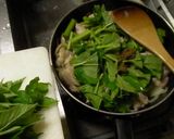 あしたばの炒め物；タイ風作り方12写真