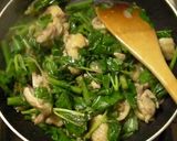 あしたばの炒め物；タイ風作り方15写真