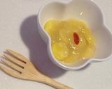 黄色い白玉のゆずれもんジュレのせ作り方17写真