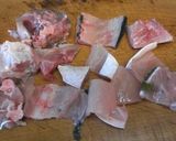 簡単漁師の味 魚のあらのお吸い物作り方1写真
