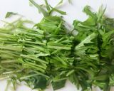 カレーもやし水菜豚玉作り方2写真