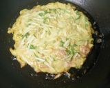 カレーもやし水菜豚玉作り方4写真