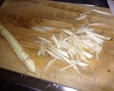 独活と豚肉のきんぴら作り方1写真