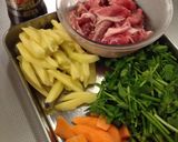 春の香り☆肉野菜炒め作り方1写真