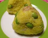 干物が残っていたら〜菜の花色のおにぎり♪作り方5写真