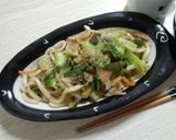 10分で作るあっさり和風海鮮焼きうどん作り方6写真