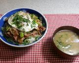 まさヤンのねぎもやナムルのスタミナ丼作り方5写真