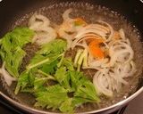 セロリの胡麻みそ汁作り方1写真