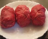 お花見に❀ 甘辛醤油味♪桜の肉巻きお握り作り方3写真