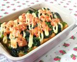♥厚揚げほうれん草明太おつまみグラタン♥作り方8写真