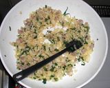 大根葉とレタスと豚肉のパラパラチャーハン作り方10写真