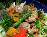 CO・OP野菜たっぷり和風ドレッシング丼作り方3写真