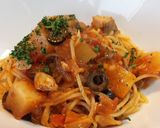 【石橋】ブリと大根のピリ辛トマトパスタ!作り方8写真