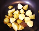 新じゃがのカレーそぼろ餡＊作り方2写真