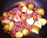 新じゃがのカレーそぼろ餡＊作り方3写真
