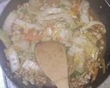 白菜とひき肉の中華風炒め☆作り方3写真