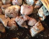 鶏レバー^_^バター醤油味作り方3写真